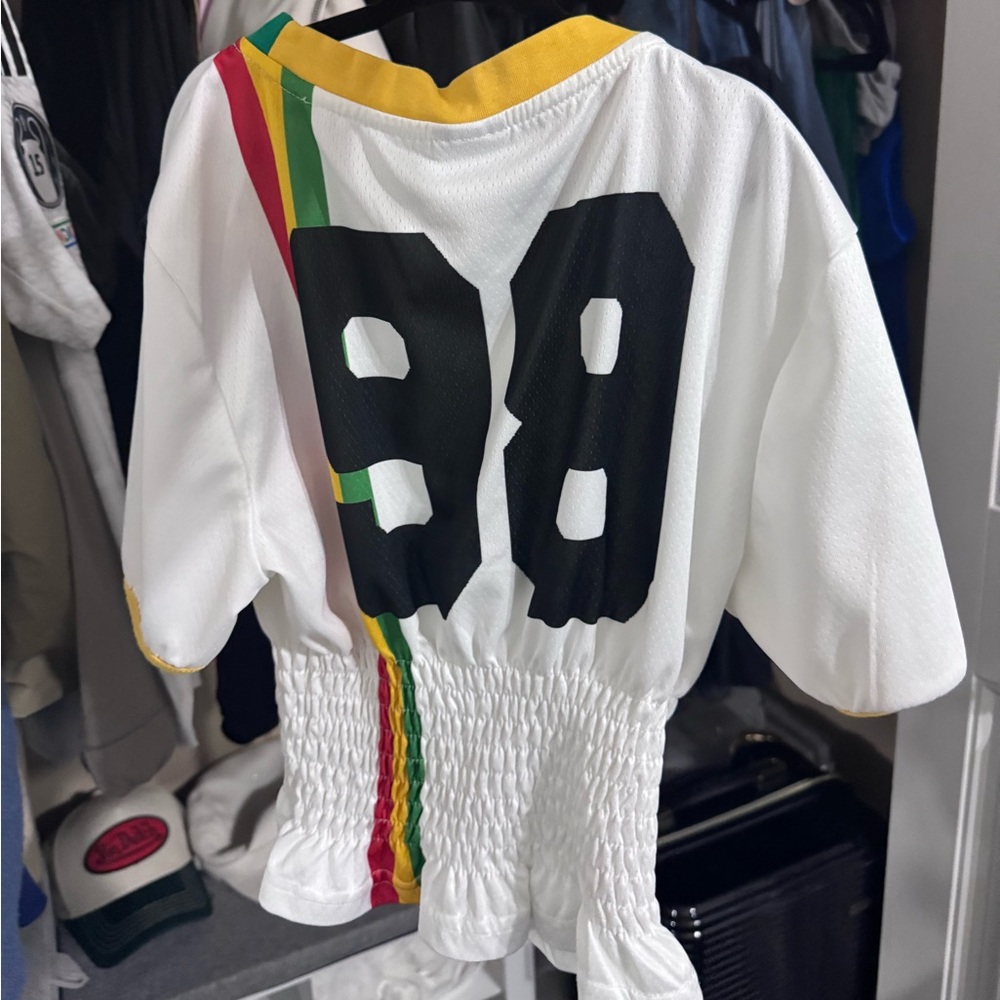 SMWN Smocked Jersey Crop Top - Picture 4 of 4